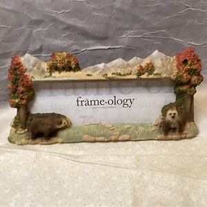 Rustic Bear & Mountain Picture Frame Frame ology 1999 Panaorama